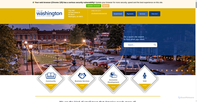 Security scan screenshot of https://www.wga.gov/