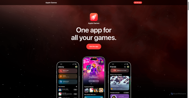 Security scan screenshot of https://games.apple.com/