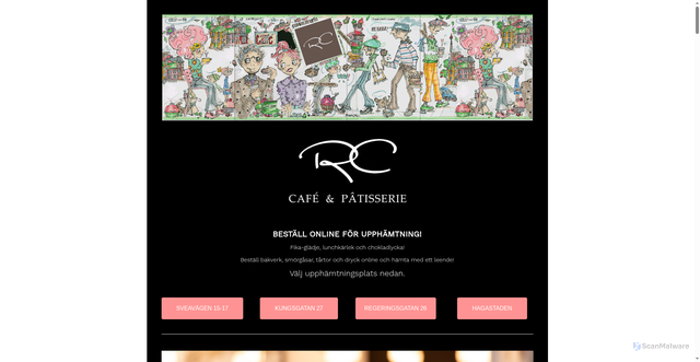 Security scan screenshot of https://www.rcchocolat.se/