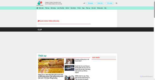Security scan screenshot of https://lamchame.com
