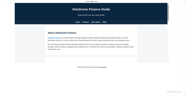 Security scan screenshot of https://veladron-en.wixstudio.com/start