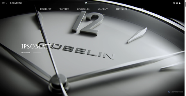 Security scan screenshot of https://gubelin.com