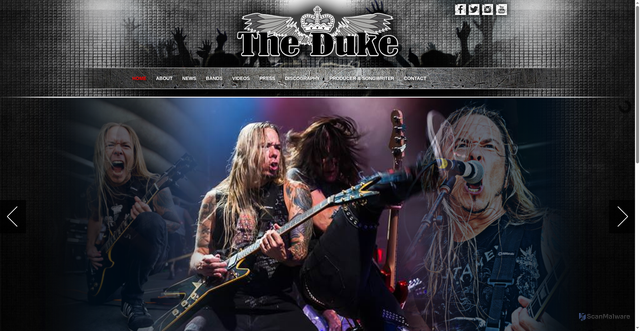 Security scan screenshot of https://thedukeofmetal.com