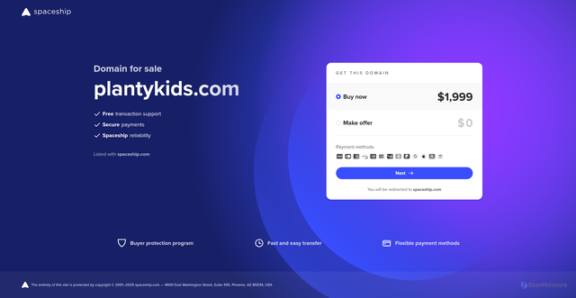 Security scan screenshot of https://plantykids.com/