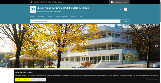 Security scan screenshot of https://www.aspcividale.it/