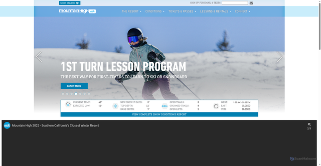 Security scan screenshot of https://www.mthigh.com