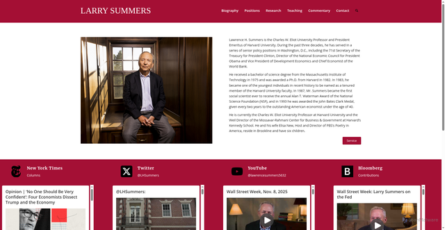 Security scan screenshot of https://larrysummers.com/home/