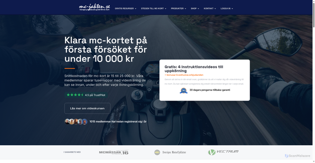 Security scan screenshot of https://mc-jakten.se