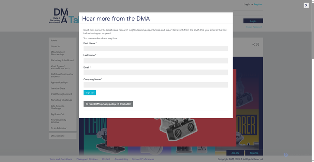 Security scan screenshot of https://dma.org.uk/talent/im-a-communicator