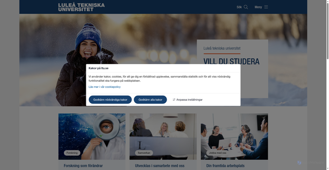 Security scan screenshot of https://www.ltu.se