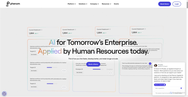 Security scan screenshot of https://phenompeople.com
