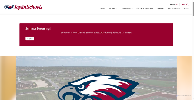 Security scan screenshot of https://joplinschools.org/