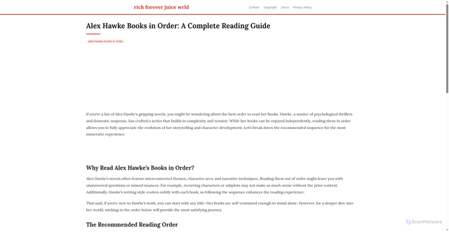 Security scan screenshot of https://duniacloudblog-dpurmyvdlpxs.edgeone.app/alex-hawke-books-in-order.html