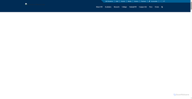 Security scan screenshot of https://www.um.edu.mo/