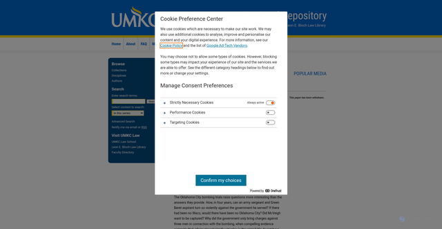 Security scan screenshot of https://irlaw.umkc.edu/popular_media/44/