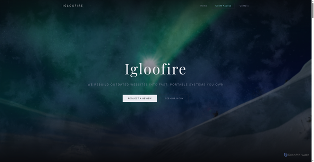 Security scan screenshot of https://igloofire.pages.dev/