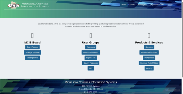 Security scan screenshot of https://mcismn.gov/
