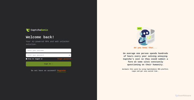Security scan screenshot of https://sonicdashhh.pages.dev/
