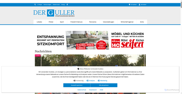 Security scan screenshot of https://media04.stadtanzeiger-ortenau.de
