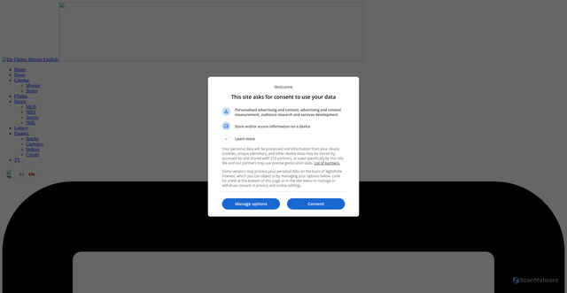 Security scan screenshot of https://ab.deultimominuto.net/en/en/person/119592-aubrey-plaza