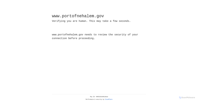 Security scan screenshot of https://www.portofnehalem.gov/
