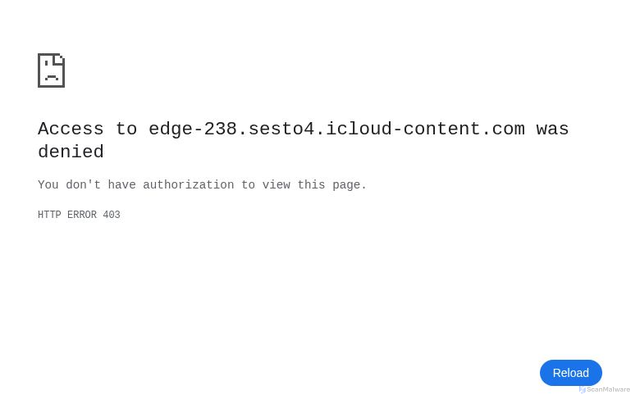 Security scan screenshot of https://edge-238.sesto4.icloud-content.com/