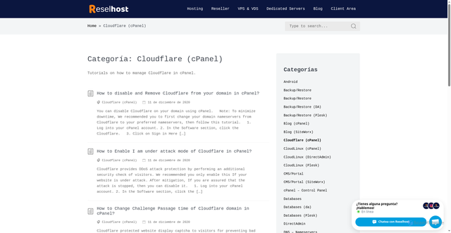 Security scan screenshot of https://reselhost.co.ke/kb/category/cloudflare-cpanel/