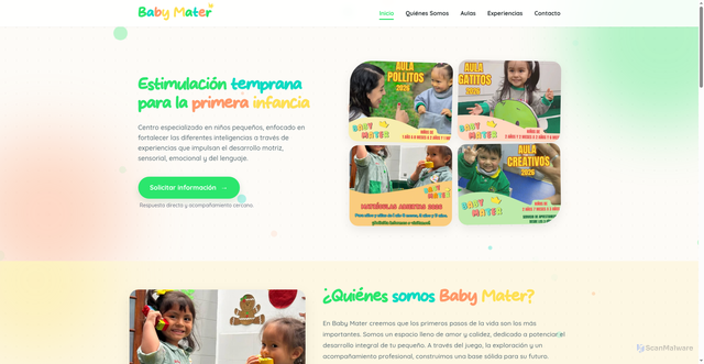 Security scan screenshot of https://babymater.pages.dev/