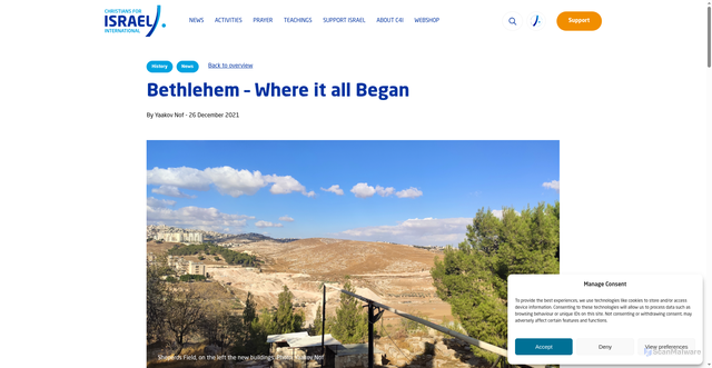 Security scan screenshot of https://www.c4israel.org/news/bethlehem-where-it-all-began/