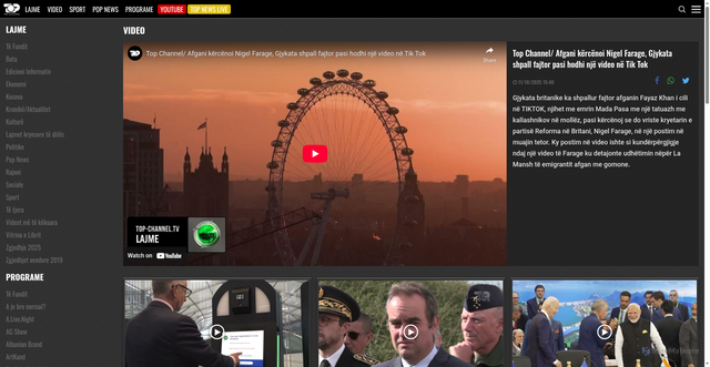 Security scan screenshot of https://top-channel.tv/video/top-channel-afgani-kercenoi-nigel-farage-gjykata-shpall-fajtor-pasi-hodhi-nje-video-ne-tik-tok/