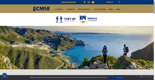 Security scan screenshot of https://www.camminominerariodisantabarbara.org/