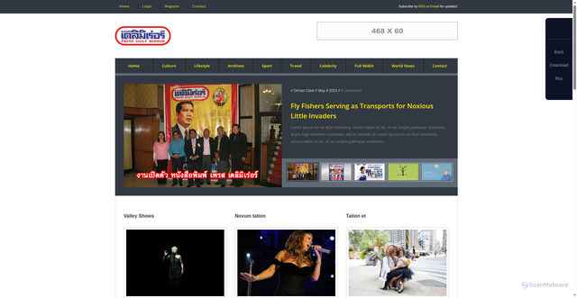 Security scan screenshot of http://pressdailymirror.com/fullwidth.html