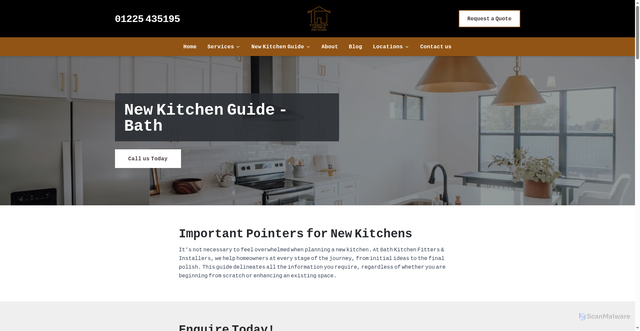 Security scan screenshot of https://bath-kitchen-fitters.pages.dev/new-kitchen-guide/