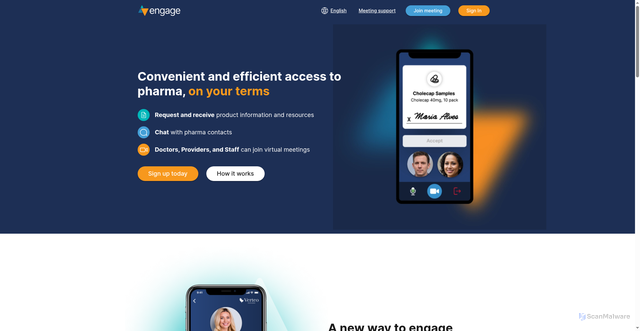 Security scan screenshot of https://veevaengage.com