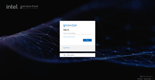 Security scan screenshot of https://intel.my.cority.com
