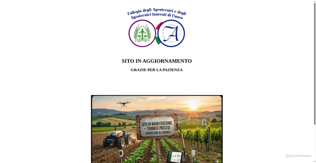 Security scan screenshot of https://www.agrotecnicicuneo.it/temp.html