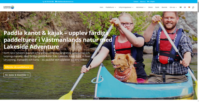 Security scan screenshot of https://lakesideadventure.se