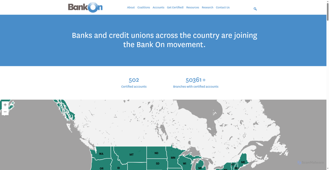 Security scan screenshot of https://joinbankon.org/?p=1118