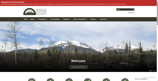 Security scan screenshot of https://www.buffalomountainmd.gov/