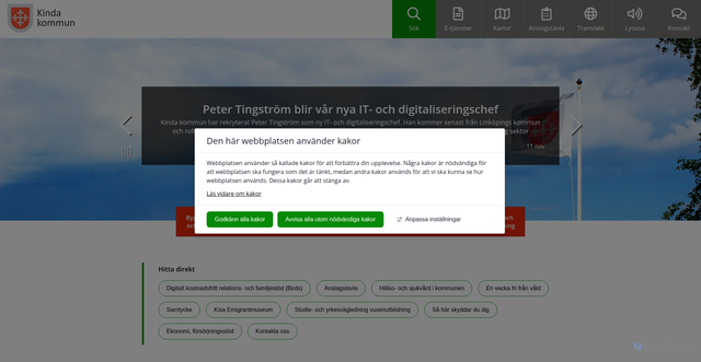 Security scan screenshot of https://www.kinda.se/