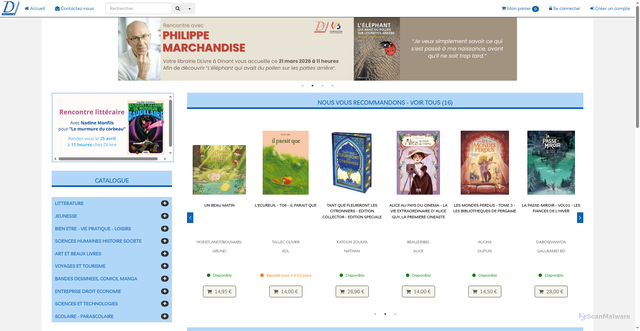 Security scan screenshot of https://dlivre.com