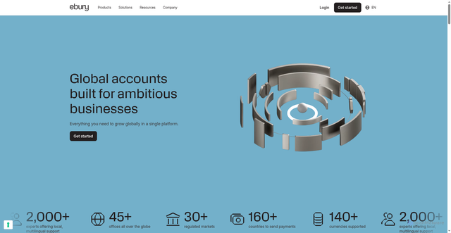 Security scan screenshot of https://ebury.com