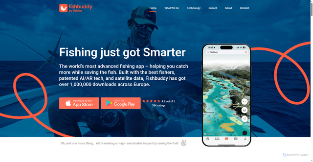 Security scan screenshot of https://fishbuddy.app/