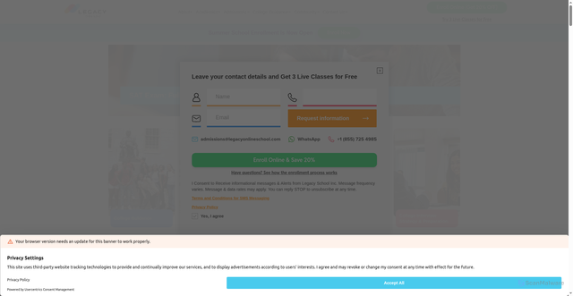 Security scan screenshot of https://legacyonlineschool.com/blog/sat-exam-full-form-dates-and-the-sat-suite.html