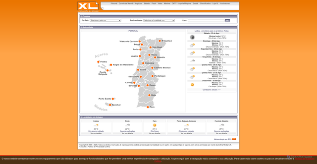 Security scan screenshot of https://xl.pt