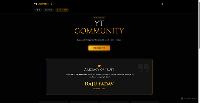 Security scan screenshot of https://ytcommunity-vxel8rsbr-owk2eur2hb.edgeone.app/