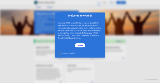 Security scan screenshot of https://epass.nc.gov/