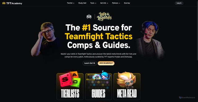 Security scan screenshot of https://tftacademy.com