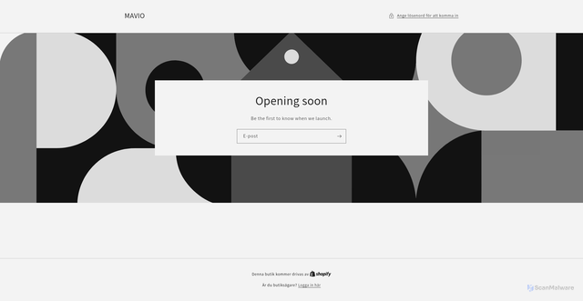 Security scan screenshot of https://mavio.se