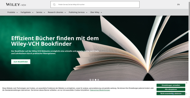 Security scan screenshot of https://www.wiley-vch.de/de/